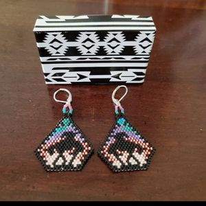 Native American Beaded Earring Trail of Tears